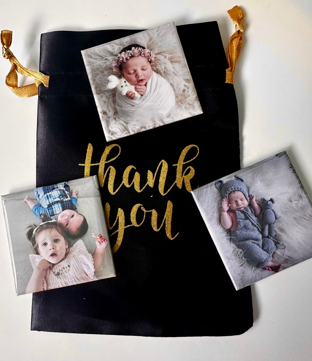 9 count 2"x 2" Custom Photograph Magnets